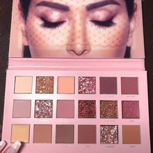 Load image into Gallery viewer, Beauty Eyeshadow Palette 18 Matte Shimmer Colors Long Lasting Perfect Mix Makeup Palette Powder Pink Shades Eye shadow Set