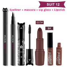 Load image into Gallery viewer, 4pcs/set Cat Makeup Sets Including Lipstick, Eyeliner,Mascara, Eyeshadow, Makeup Kit Women Cosmetics Bag for Gifts