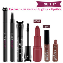 Load image into Gallery viewer, 4pcs/set Cat Makeup Sets Including Lipstick, Eyeliner,Mascara, Eyeshadow, Makeup Kit Women Cosmetics Bag for Gifts